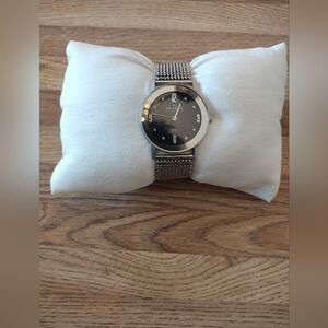 Skagen Women's 32MM Black Dial Swarovski Crystal Stainless Steel Quartz Watch